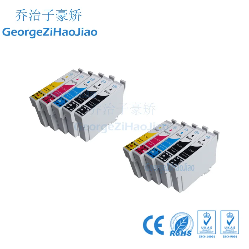 1291XL 10pcs Compatible Ink Cartridge for Epson Cartridges T1291 Stylus SX230 SX235W SX420W SX425W Printer | Компьютеры и офис