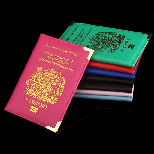 ForeverFriends British Passport Holder Cover PU Lear ID Card Fashion