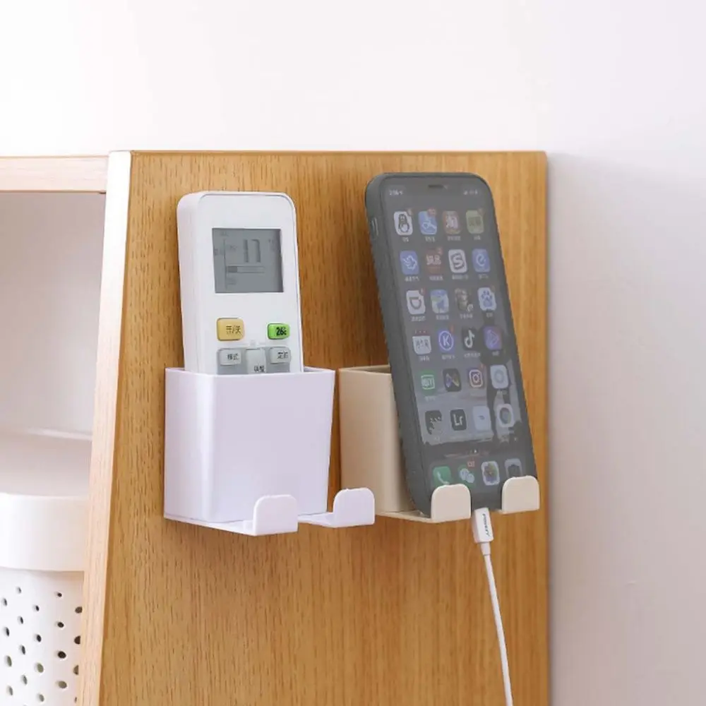 

New Remote Controller Wall Hanging Storage Holders Mobile Phone Bracket Box No Hole Switch Decorative Box