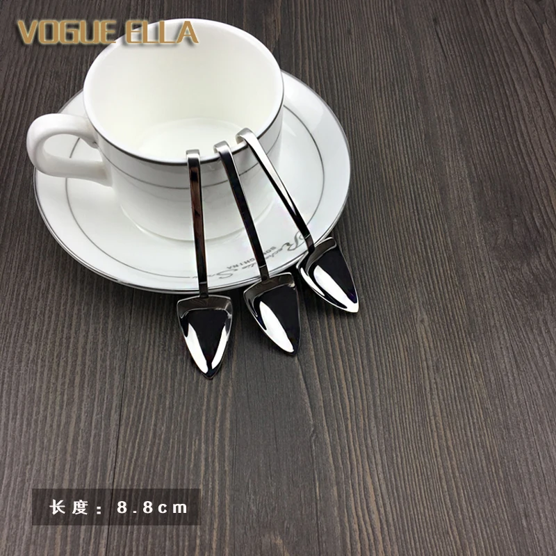 

Cute Mini Coffee Spoon 1810 Stainless Steel Dessert Spoon Small Shovel Interesting Creative Design Cutlery Ecofriendly Tableware