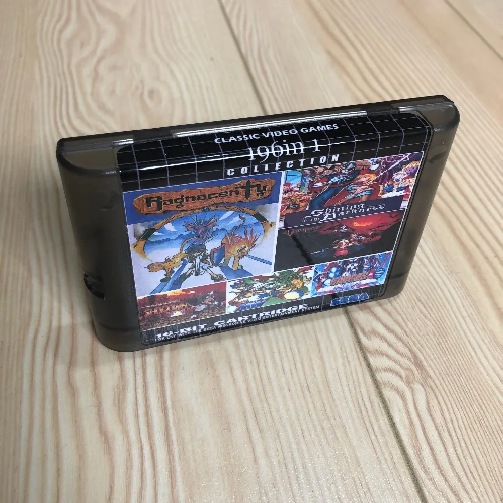 Экономия батареи! 196 в 1 популярная Коллекция игр для SEGA GENESIS MegaDrive 16 битный игровой