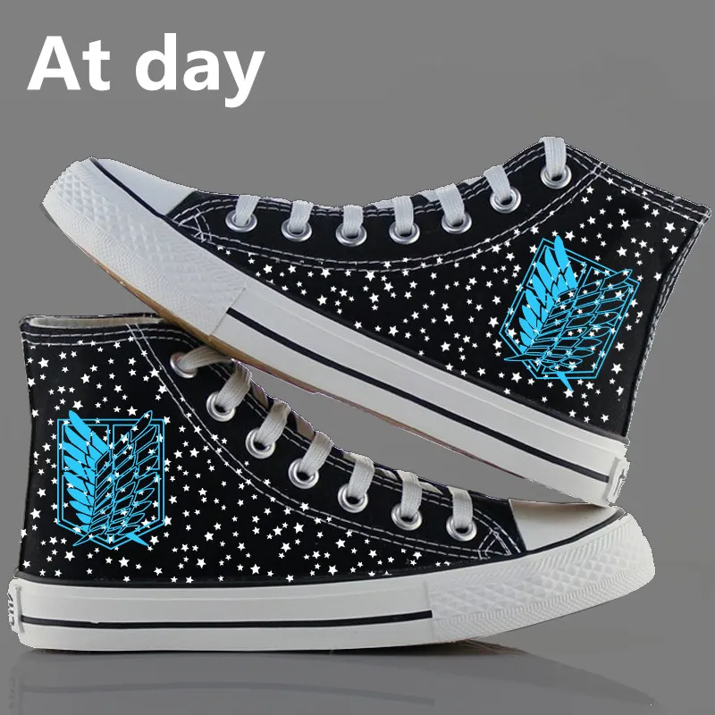 Attack on Titan Anime Canvas Shoes High Top Cosplay Shoes Unisex Sneakers