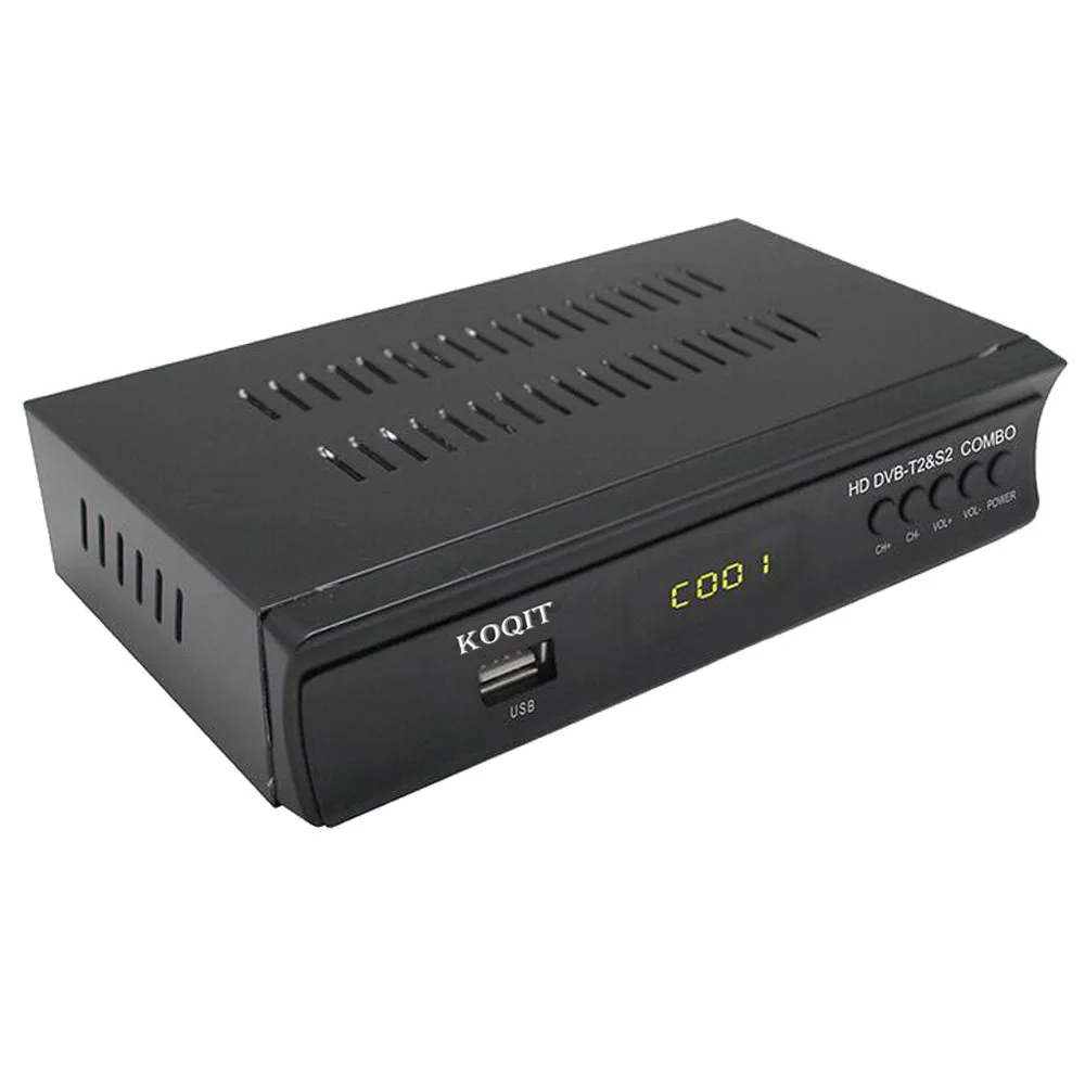 Full HD DVB T2 S2 Combo Decoder + wifi Satellite Receiver IKS Cccam Youtube Biss Key Power Vu Terrestrial Satellite Combo TV Box