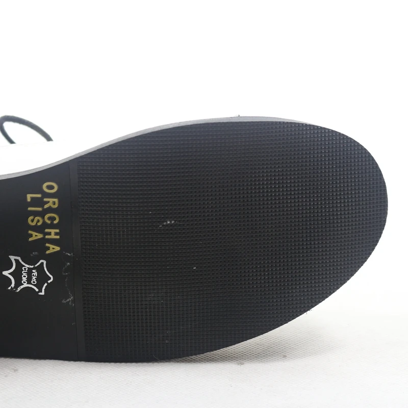 ORCHA LISA/Женская обувь на плоской подошве весенние черные туфли-оксфорды из лакированной кожи, на квадратном каблуке, на шнуровке, деловая обувь Большие размеры 45, 46, 44