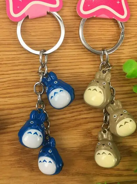 

New 10 Pcs My Neighbor Totoro bell Cell Phone Strap Charms Keychains Key Ring DIY Jewelry Making Accessories Ty-169