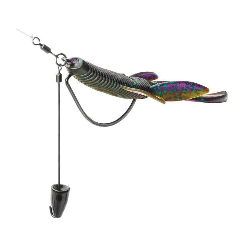 4pcs Wire Punch Rig Drop Shot Rig Heavy Duty Wide Gap Hook Rig To ...