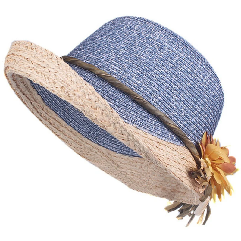 Летняя шляпа леди Raffi соломенная шляпа женская шляпа угловой Sunhat
