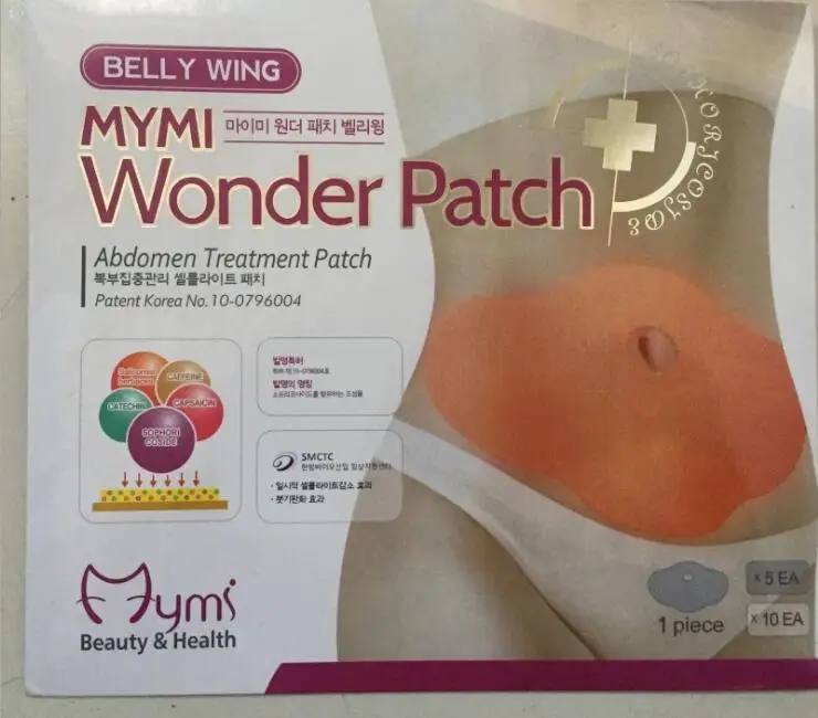 

1 Box Belly Weight Loss stickers MYMI WONDER PATCH Abdomen Treatment Slimming patch Navel Fat Burning Patch Thin face sticker A3