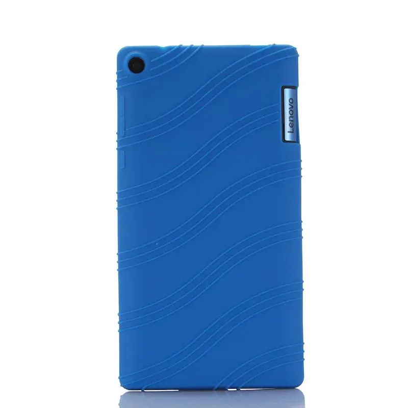 Для lenovo Tab 3 730F 730 м 730X TB3-730F TB3-730M TB3-730X чехол из мягкого силикона и резины термополиуретана+ стилус - Цвет: Dark blue