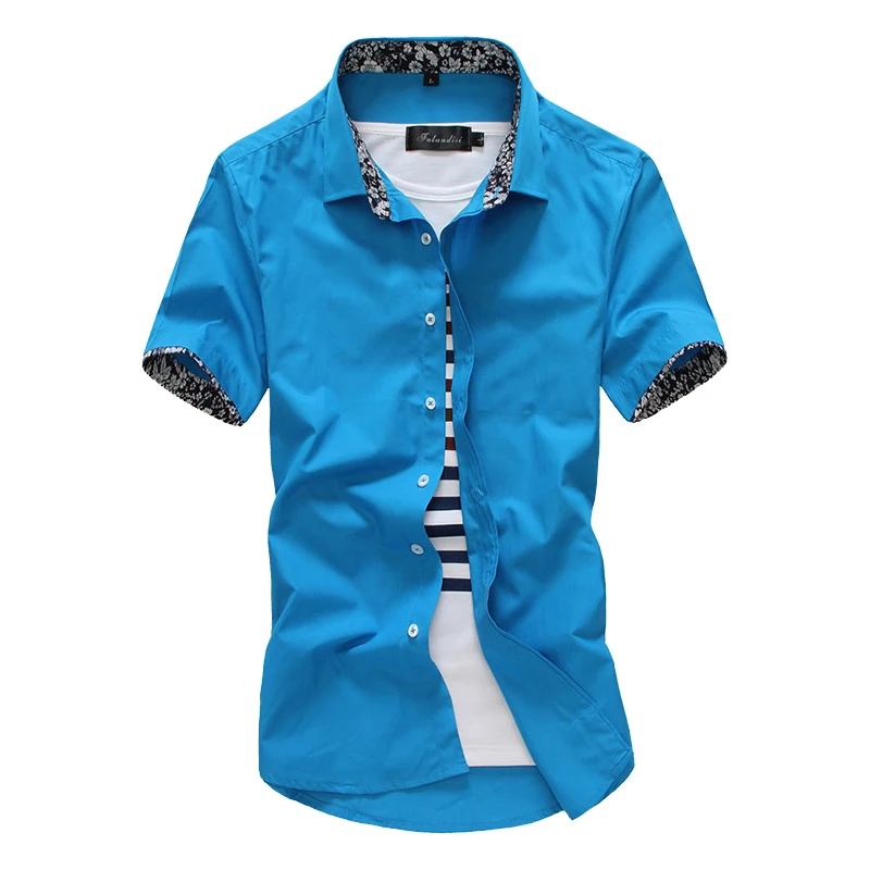 MarKyi 2017 الصيف قصيرة الأكمام الزهور رجل اللباس قمصان زائد حجم 5xl سليم صالح عارضة قميص الاجتماعي الرجال نوعية جيدة