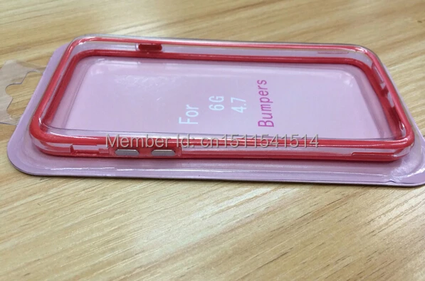 Высокое качество для Iphone6 TPU бамперы с металлической кнопкой чехол для Iphone 6 6G с розничной посылка 200 шт через DHL