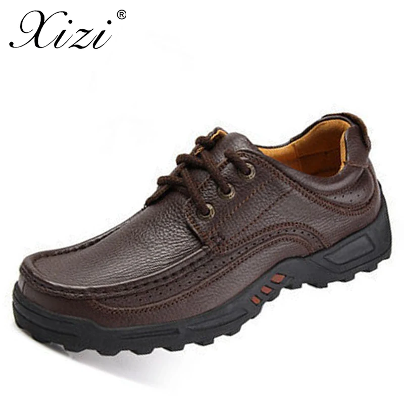 

Xizi Brand Big Sizes Genuine Leather Fashion Men Shoes Handmade Summer Autumn Winter Brand High Quality Men Flats Shoes 39-47