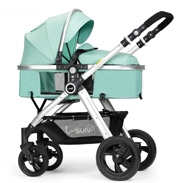 $US $166.78  Fast shipping Baby stroller Can Sit And Lie 2-in1 Baby strollers two-way pushing Portable High Land