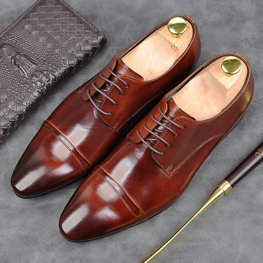 toe cap formal shoes