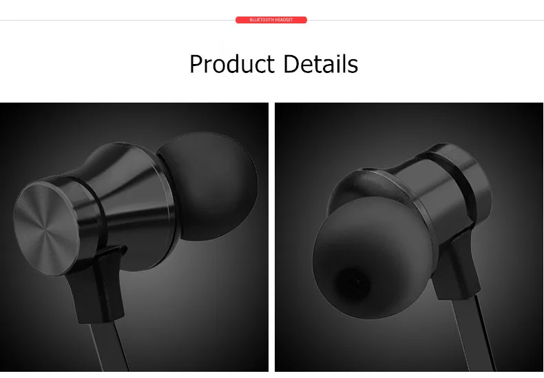 Магнитные беспроводные Bluetooth наушники стерео спортивные водонепроницаемые наушники беспроводные наушники-вкладыши с микрофоном для IPhone 7