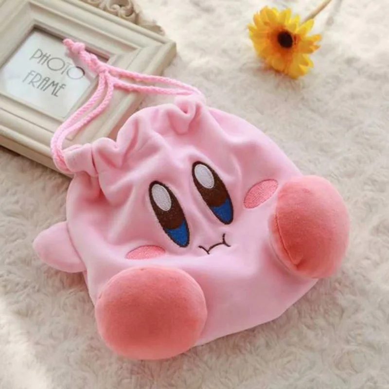 1 шт. Симпатичный плюшевый Кошелек Kirby Star Кирби карман на шнурке сумка плюшевая