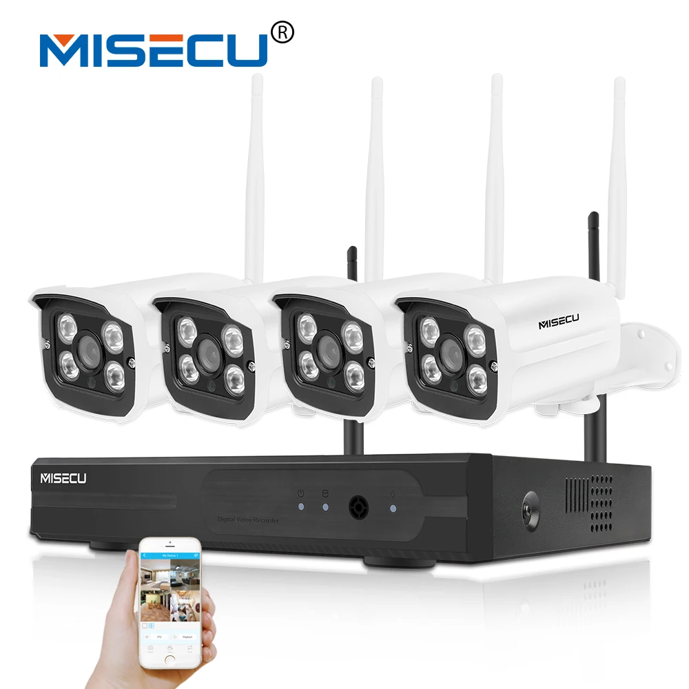 bilder für MISECU Einfache installation plug & play 2,4G wifi KIT 720 P 1080 P VGA/HDMI 4CH NVR Wireless P2P 720 p WIFI Ip-kamera Wasserdichte CCTV bilder für MISECU Einfache installation plug & play 2,4G wifi KIT 720 P 1080 P VGA/HDMI 4CH NVR Wireless P2P 720 p WIFI Ip-kamera Wasserdichte CCTV