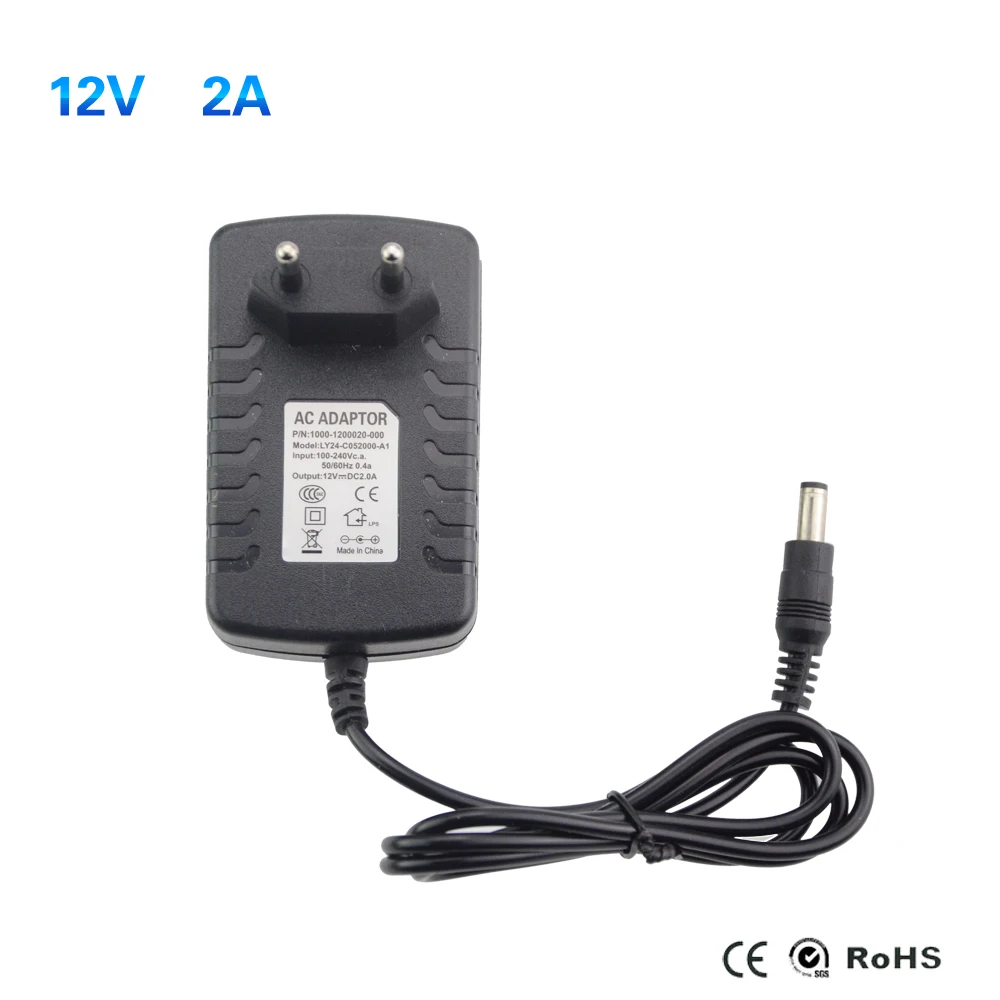 110V 220V переменного тока в постоянный 2A 3A EU/US 12V Мощность адаптер+ коннектор питания постоянного тока для 5050 5630 3528 3014 RGB Светодиодные ленты светильник