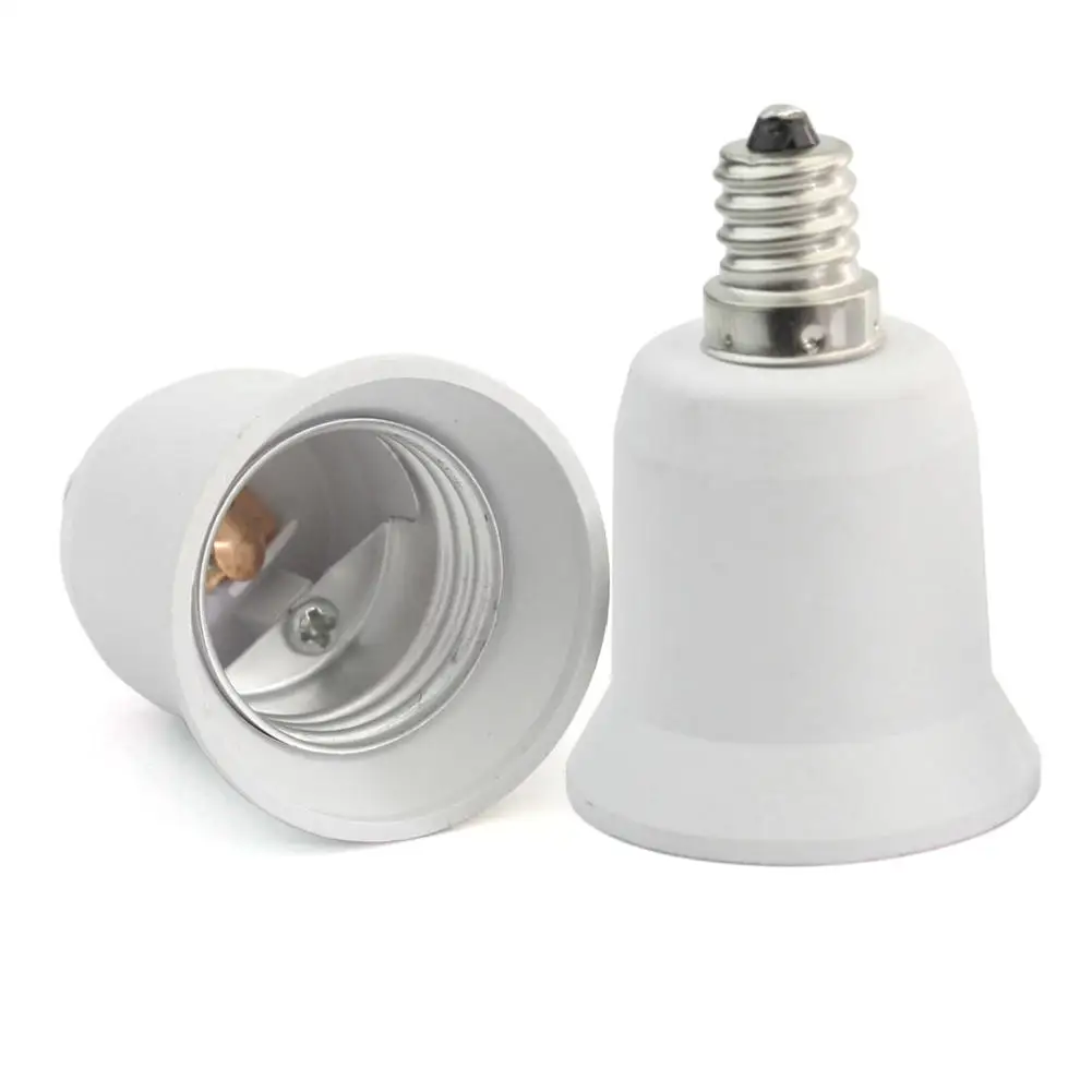 

2pcs E12 Screw to E26 Base LED Light Bulb Lamp Adapter Converter Holder Socket