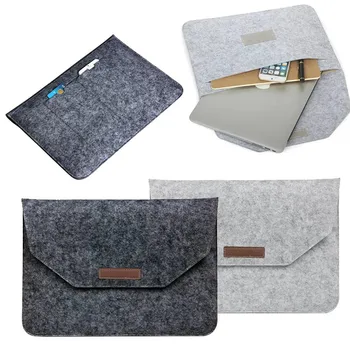 

Alphun Slim Wool Felt For Macbook Pro Retina 13 15 Sleeve Bag Notebook Flip Laptop Cover For Macbook Air 11 12 13 Handle Case