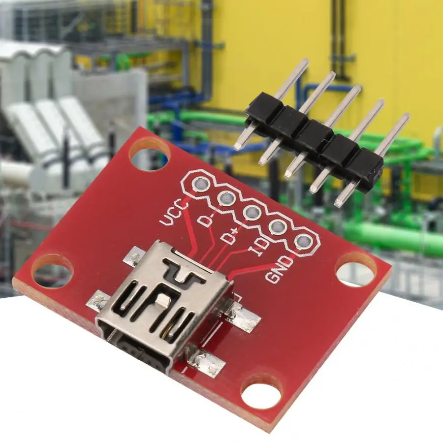 

Mini USB Adapter Plate Breakout Board for USB Mini-B Extension Breakout Board Module
