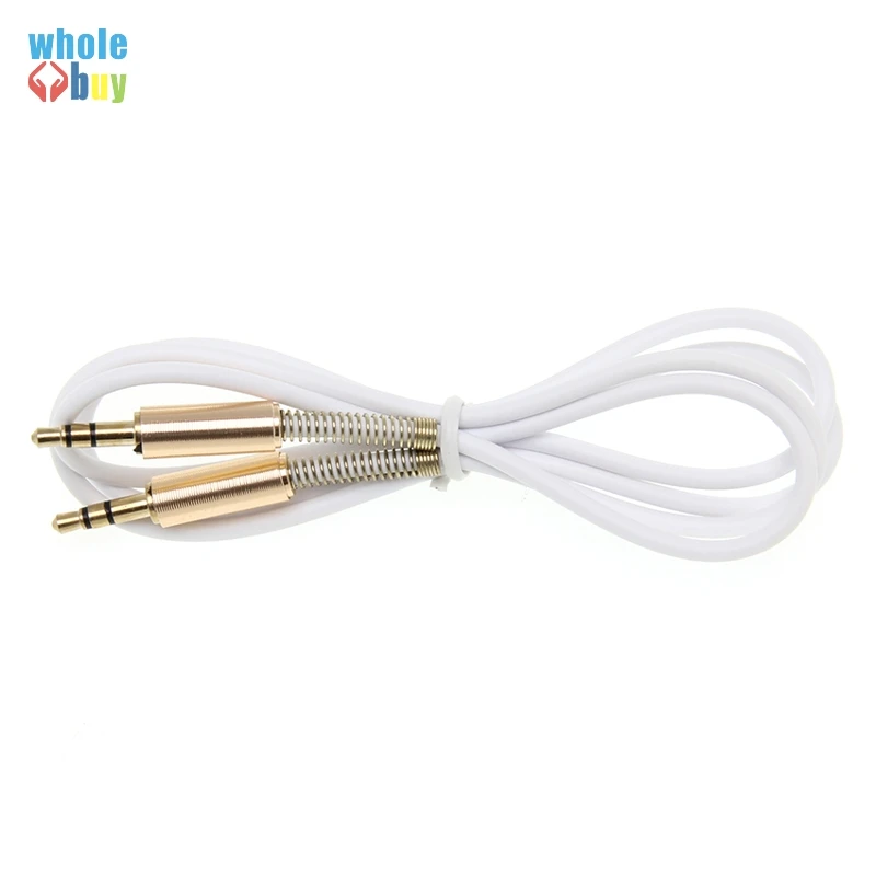 3.5MM 오디오 케이블 3.5 Male to Male 잭 AUX 케이블 헤드폰 스피커 아이폰 자동차 AUX 코드 스프링 케이블 300 개/개