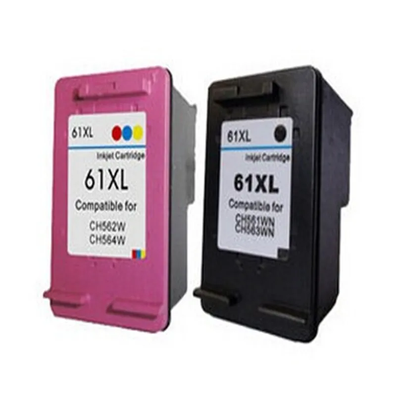 2pcs For HP 61XL Black & Tri Color Ink Cartridge CH563WN CH564WN Deskjet 1000 1050 2050 J110a