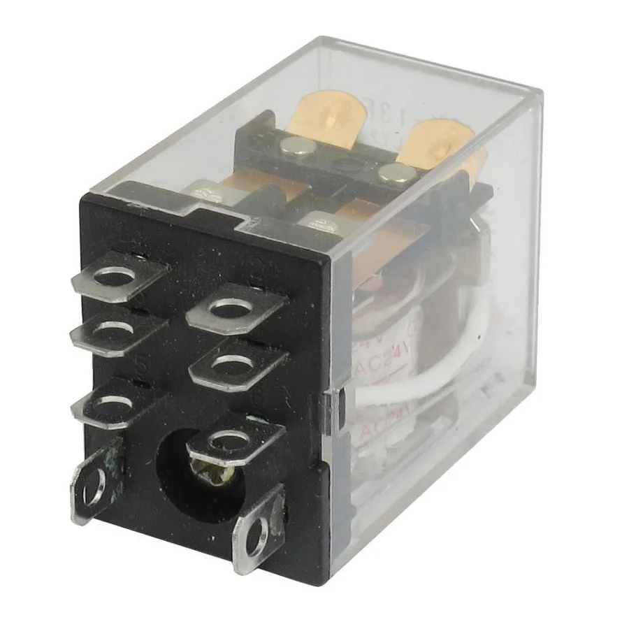 JQX 13F LY2 AC 24V Coil 8 Pin DPDT Red LED Relayin