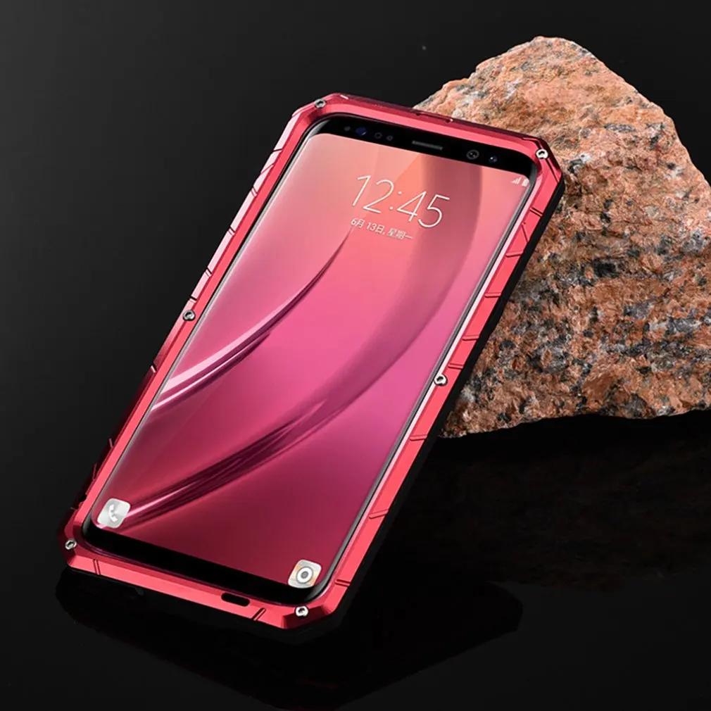 Для samsung S10 Plus S8 plus Note 8 антисейсмический дизайн металлический силиконовый чехол для мобильного телефона изысканно разработанный прочный