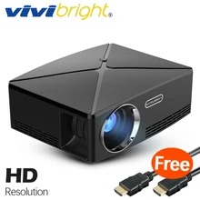 VIVIBRIGHT HD MINI Projector C80. 1280×720 Video Proyector, Support 1080P (Optional C80 UP. Android 6 Beamer, WIFI, Bluetooth)