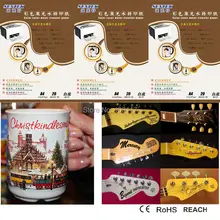 150 шт./лот) A4 Размеры воды Наклейка Гитары Бумага лазерный горка передачи Простыни Детские Бумага