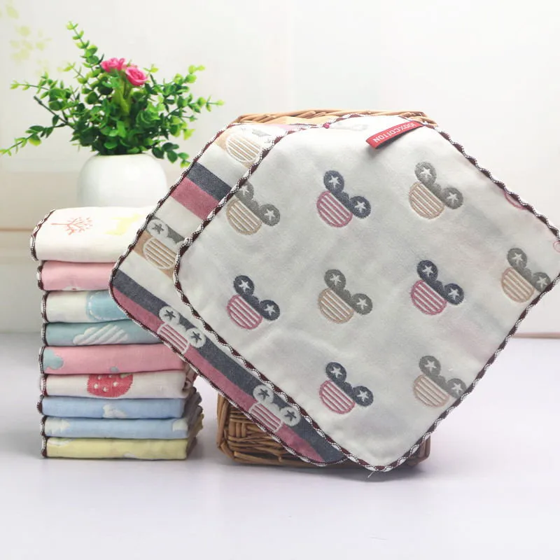 

Cotton gauze baby drool towel cotton baby square newborn bath towel 1 tablet baby