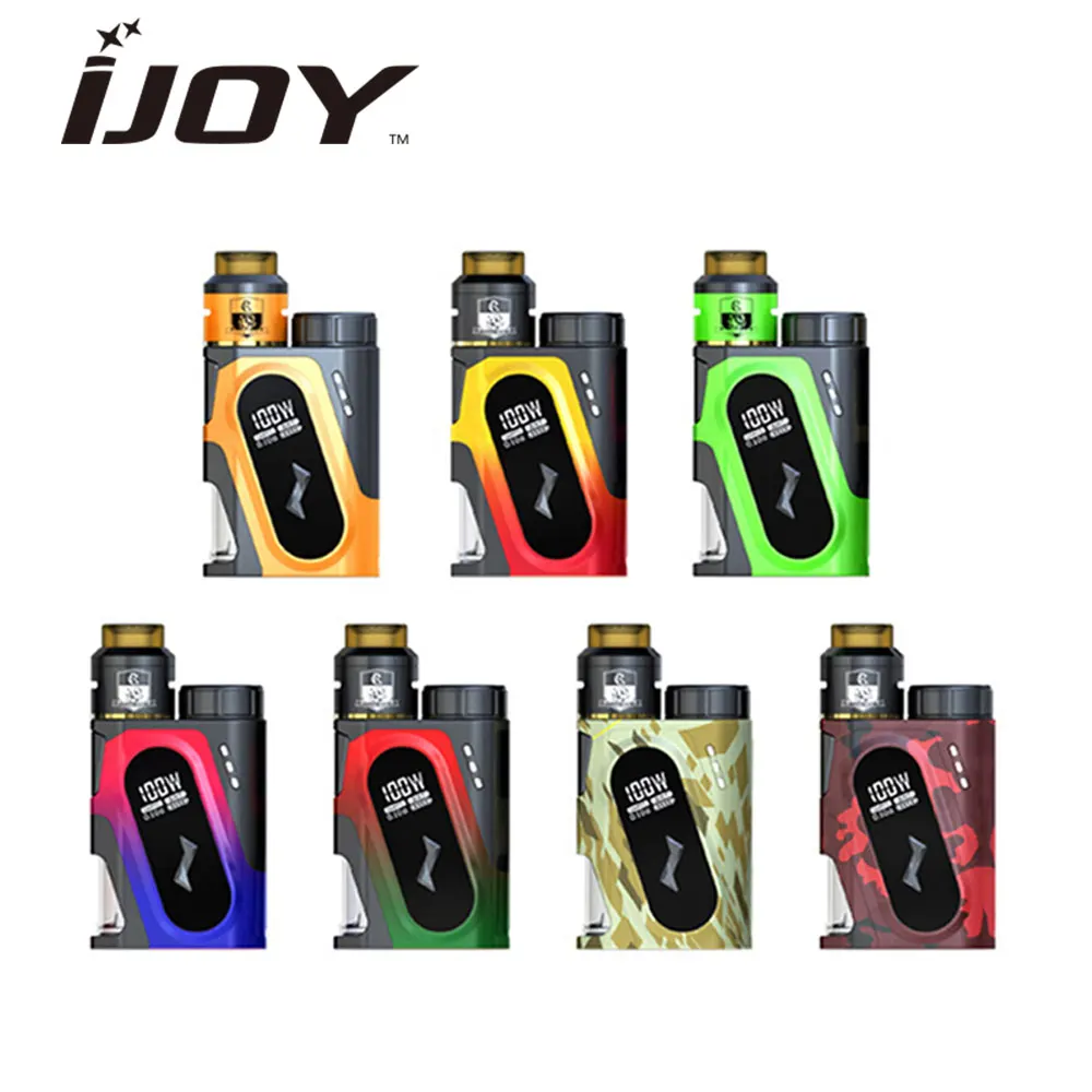 Оригинал IJOY CAPO SRDA комплект с комбо SRDA танк и 9 мл Squonk бутылка Макс 100 Вт выход без 18650 батарея электронная сигарета CAPO комплект для