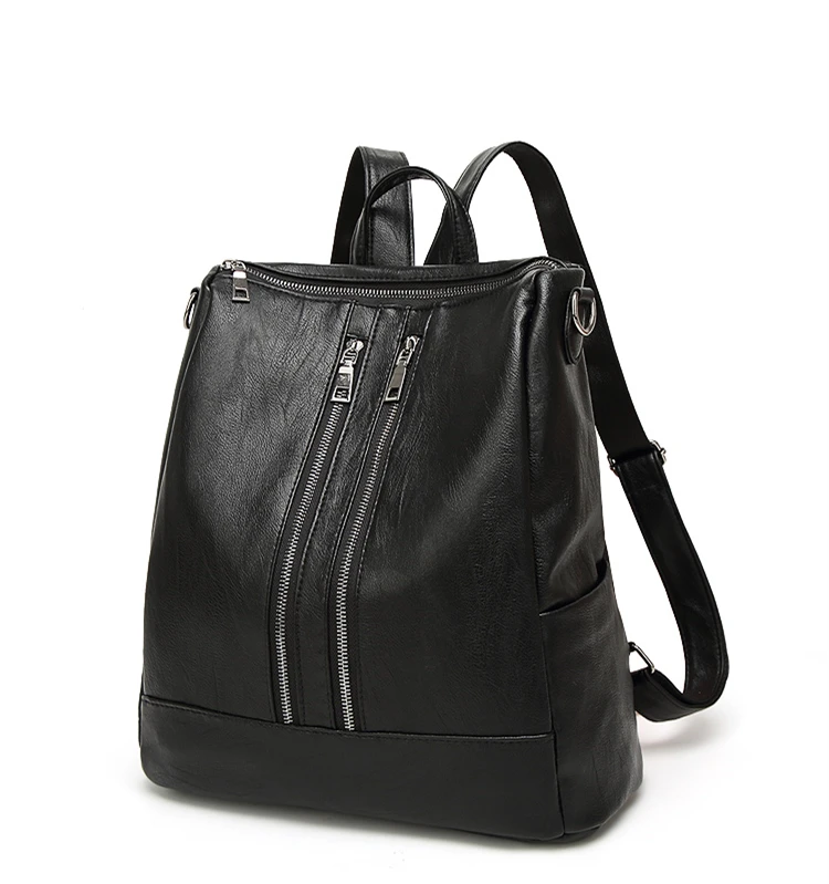 Tinkin женский рюкзак из искусственной кожи, Простой повседневный школьный рюкзак среднего размера, повседневная сумка для девочек, винтажный Рюкзак Mochila, повседневный рюкзак