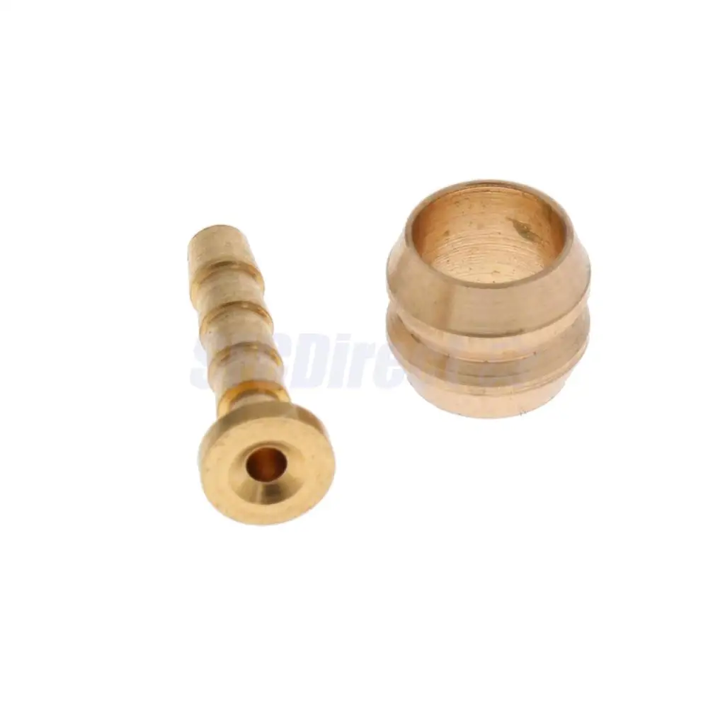 10 Pairs Bicycle Bike Copper Brake Hose Olive and Connecter Insert for BH59 Hydraulic Disc Brake Hose