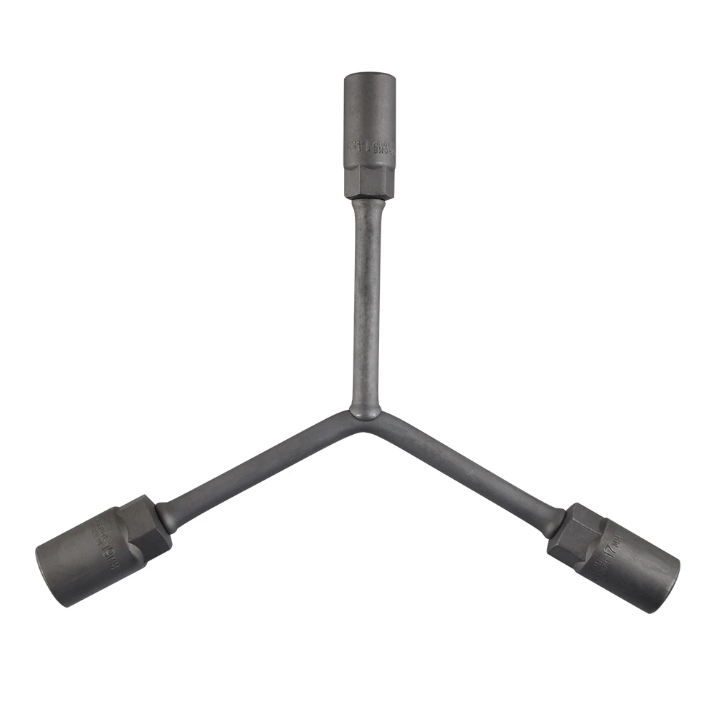 

3 Way Lug Nut Wrench 14mm 17mm 19mm For Yamha YFZ450 YFM350 400 450 660 700 Raptor Blaster 200 350 ATV UTV Polaris 500 800