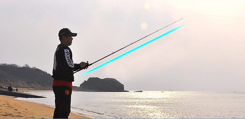 Spinpoler 2.1m 7' FULL FUJI PARTS Casting Type Fishing Rod Lure Weight 7-30g Super Power High Carbon Saltwater Beach Casting Rod  (15)