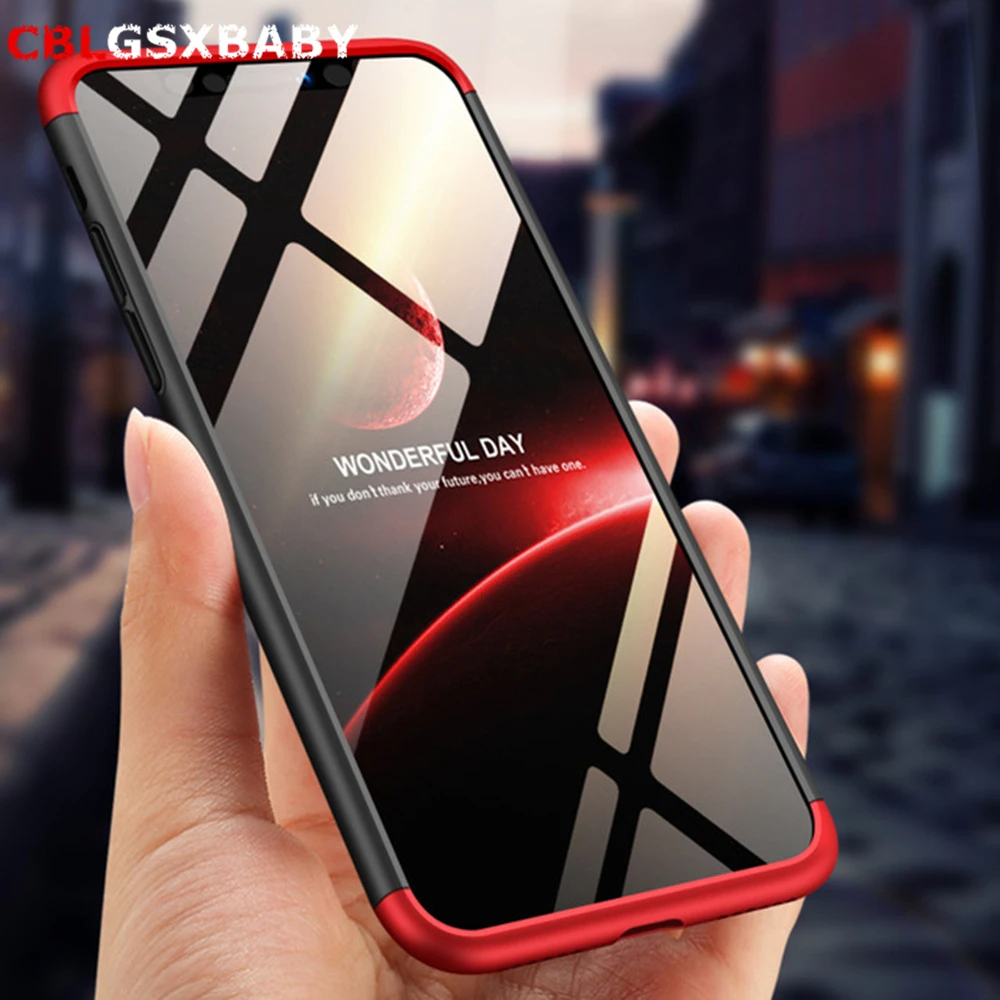 Luxury 360 Degree Full Cover Cases For iphone 7 Plus 8 6 6s Phone Case for X XS Max XR 5S SE 3-in-1 matte PC hard case |