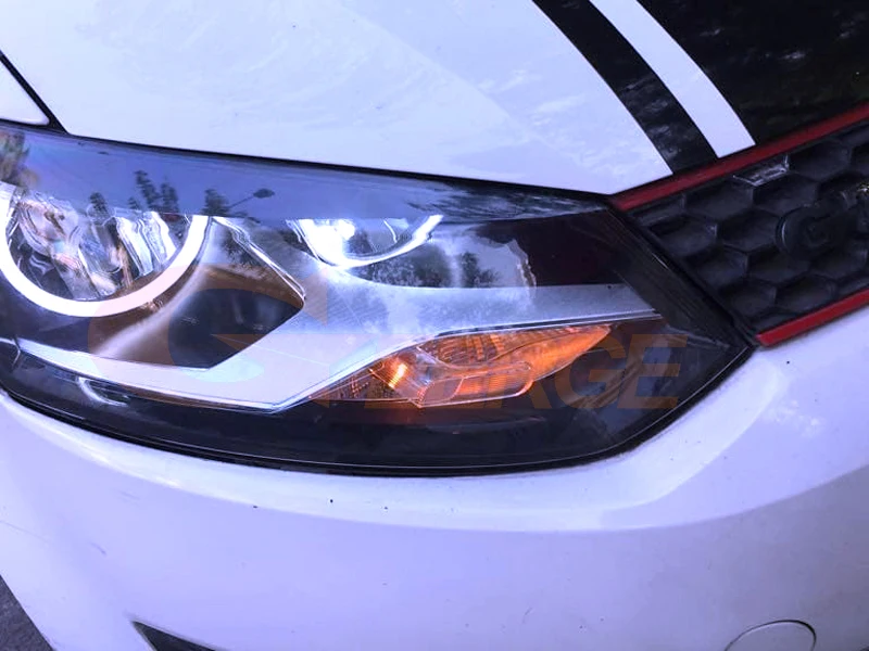 Volkswagen VW Fox CrossFox 2010 2011 2012 2013 2014 cob led angel eyes(2)
