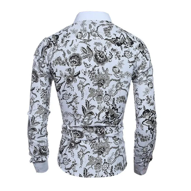 الرجال زهرة قميص 2019 جديد 3D الطباعة أزياء عارضة يتأهل هاواي اللباس قمصان Camisa الغمد قميص أوم قميص الرجال
