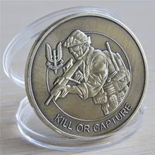 3PCS/Lot, Kill Or Capture - Special Air Service SAS Who Dares Wins - Bronze Challenge Coin, free shipping, who dares wins