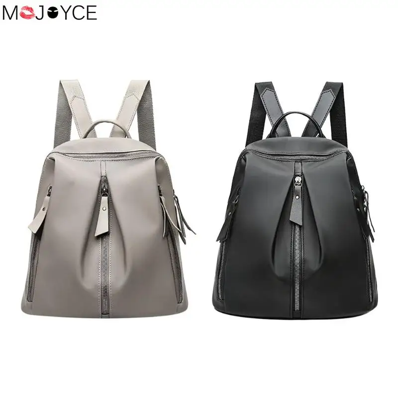 Simple Nylon Backpacks Women Travel Schoolbags Teenagers Girls Shoulder