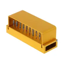 30 шт зубные Алмазные Боры дрель+ дезинфекционный блок наконечники для высокоскоростной бормашины держатель