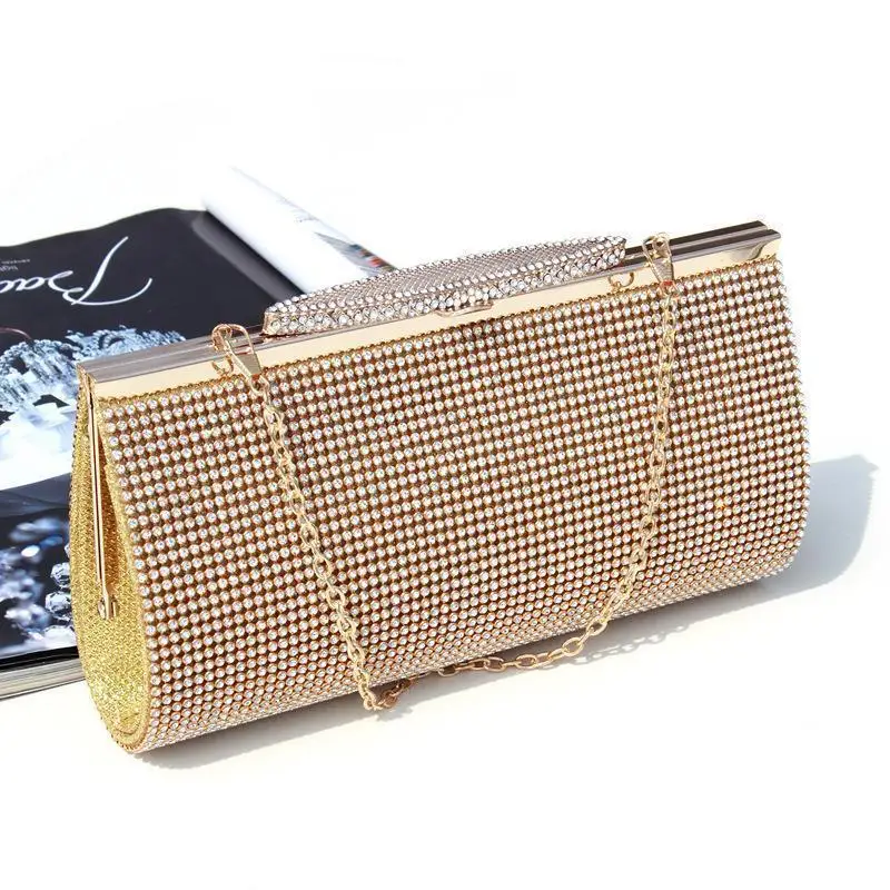 

Perfect# banquet dinner double Diamond hand female Bride Bridesmaid dress bag lady will pack 051