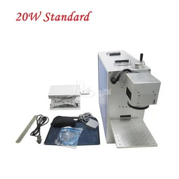 

2019 NEWESTLY FB-02 optical fiber laser marking machine 20W for metal wood pvc plastic 220V/110V rotary axis for optional