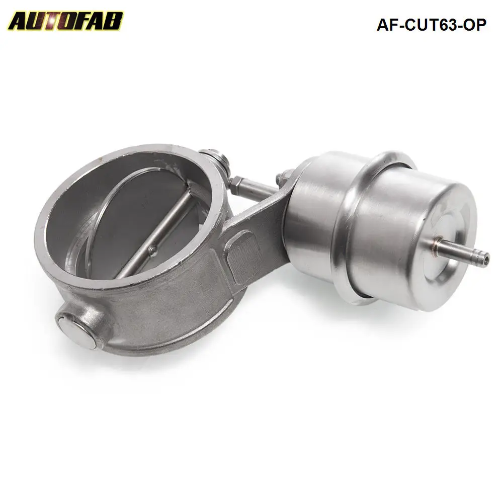 AUTOFAB - NEW Vacuum Actuator Exhaust Cutout / Dump 63MM Open Style Pressure: about 1 BAR AF-CUT63-OP