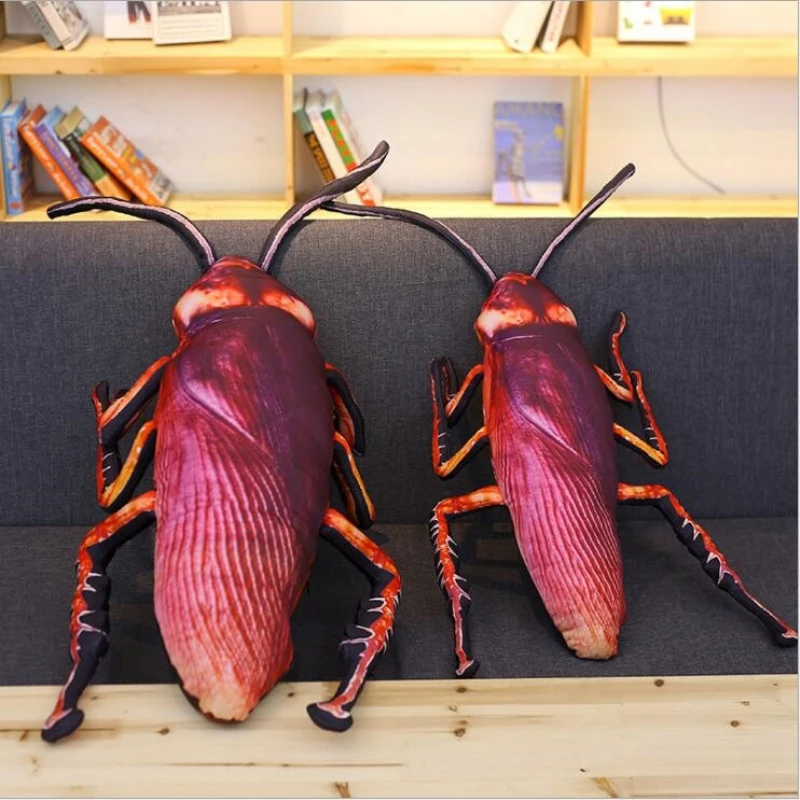 

Creative Simulation 3D Cockroach Plush Toy Insect Pillow Cushion Cartoon Toy Doll for Kids Birthday Gift Toys