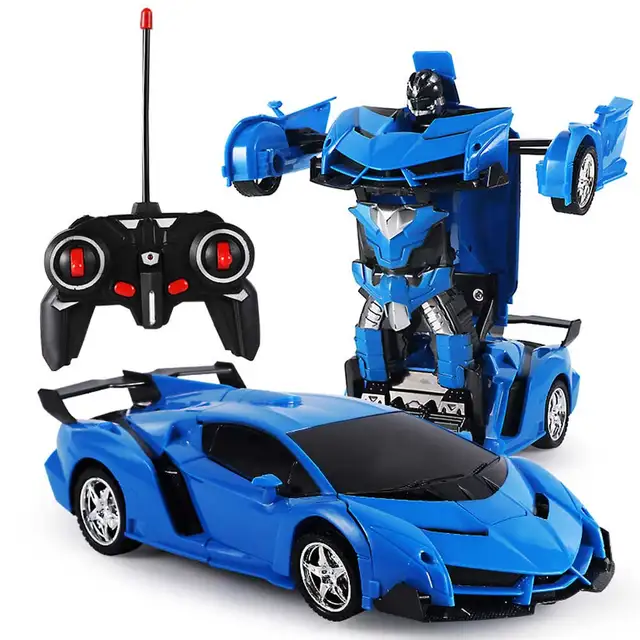 Rc Transformer 2 in 1 RC Car Driving Sports Cars Drive Transformation