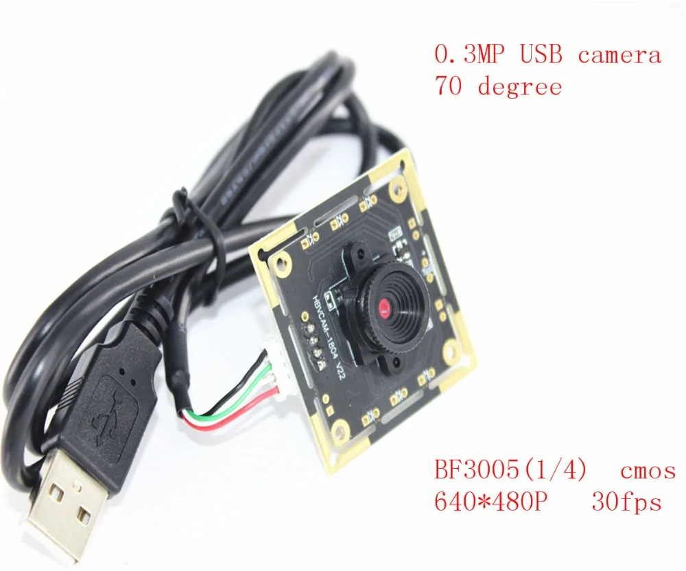 

HBVCAM USB camera module CMOS BF3005 0.3MP USB2.0 camera module 70 degree with UVC Protocol free driver