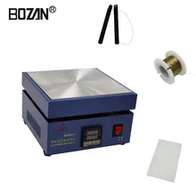 Светодиодный термометр с цифровым дисплеем управления алюминиевая нагревательная пластина для ремонта экрана сотового телефона/нагревательная платформа для мобильного BOZAN